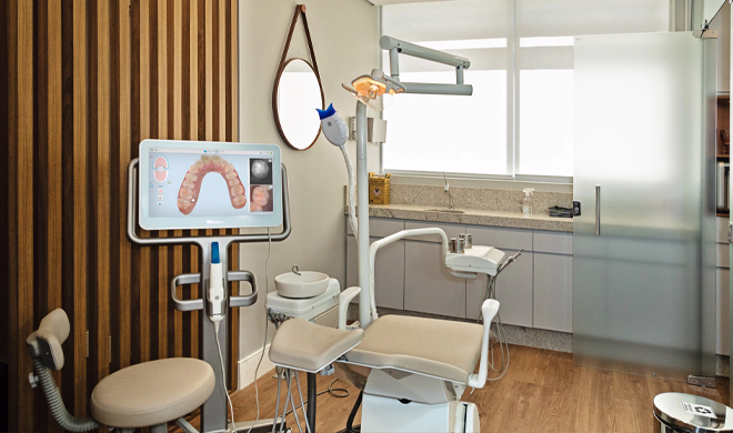 Ambiente moderno do consultório